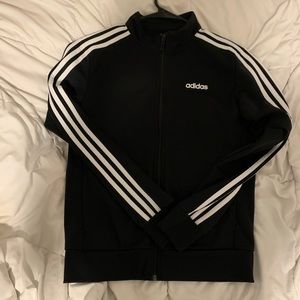 Three stripes Adidas track jacket Size small in women. Make an offer love🌚💖!!